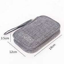 Portable Waterproof Cable Pouch Travel USB Gadget Organiser Bag