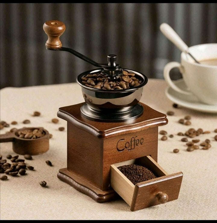 MHome Manual Coffee Mill Grinder with Adjustable Ceramic Burr
