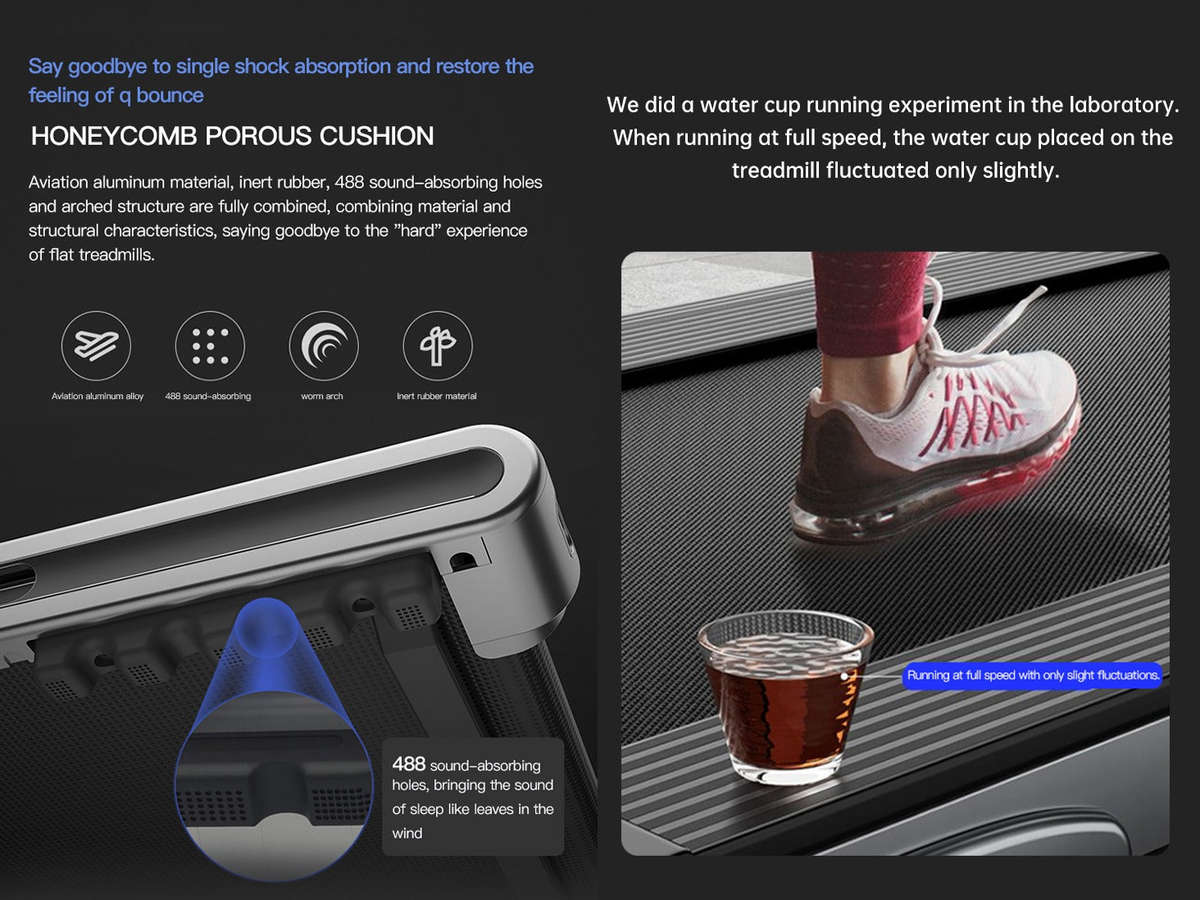 YPOO Mini Change Motorized Folding Treadmill  Home & Office Fitness