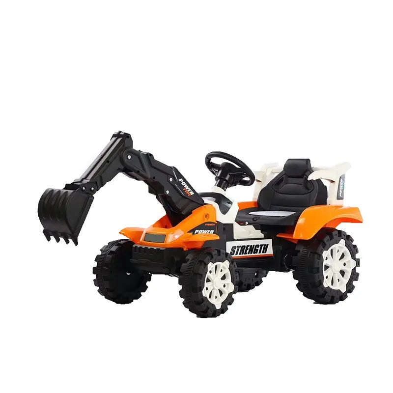 Kids Electric Forklift Ride-On with Bucket, Music & Lights | 6V Battery | Realistic Construction ...