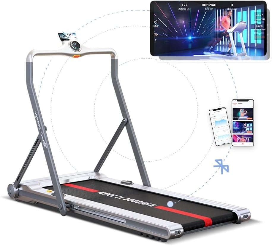 YPOO Mini Change Motorized Folding Treadmill  Home & Office Fitness