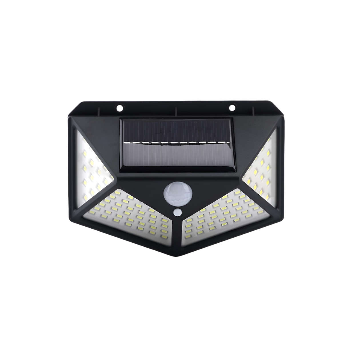 100 LED Solar Motion Sensor Wall Light  Outdoor Waterproof PIR Lamp with 3 Modes, 600LM Bright...