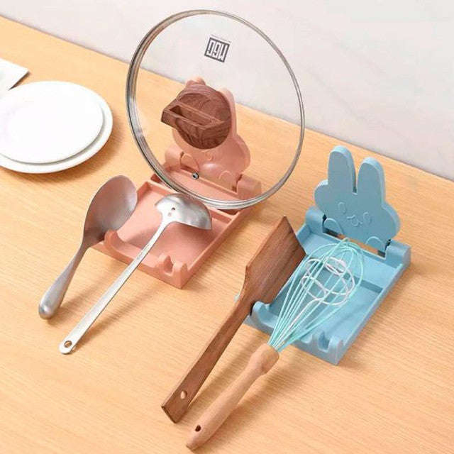 Pot Lid Holder And Utensil Rest