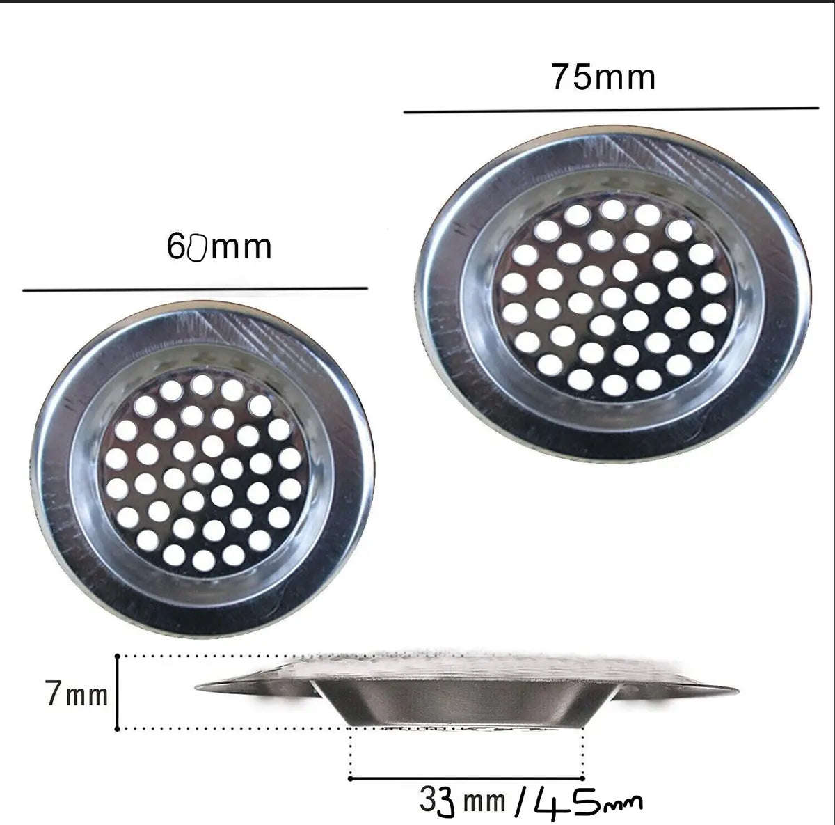Stainless Steel 2pc Sink strainer