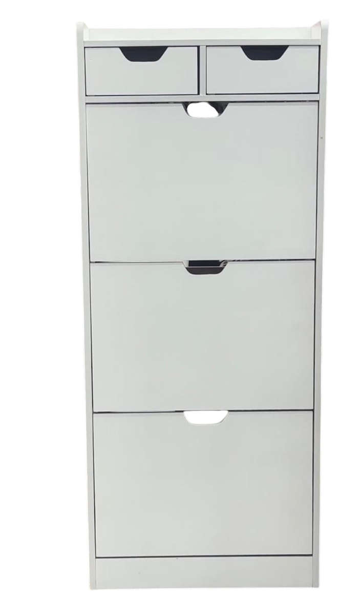 MHome Narrow Flip Shoe Rack  Space-Saving Modern Storage Cabinet