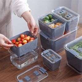 Compartment Refrigerator Drain Basket - White