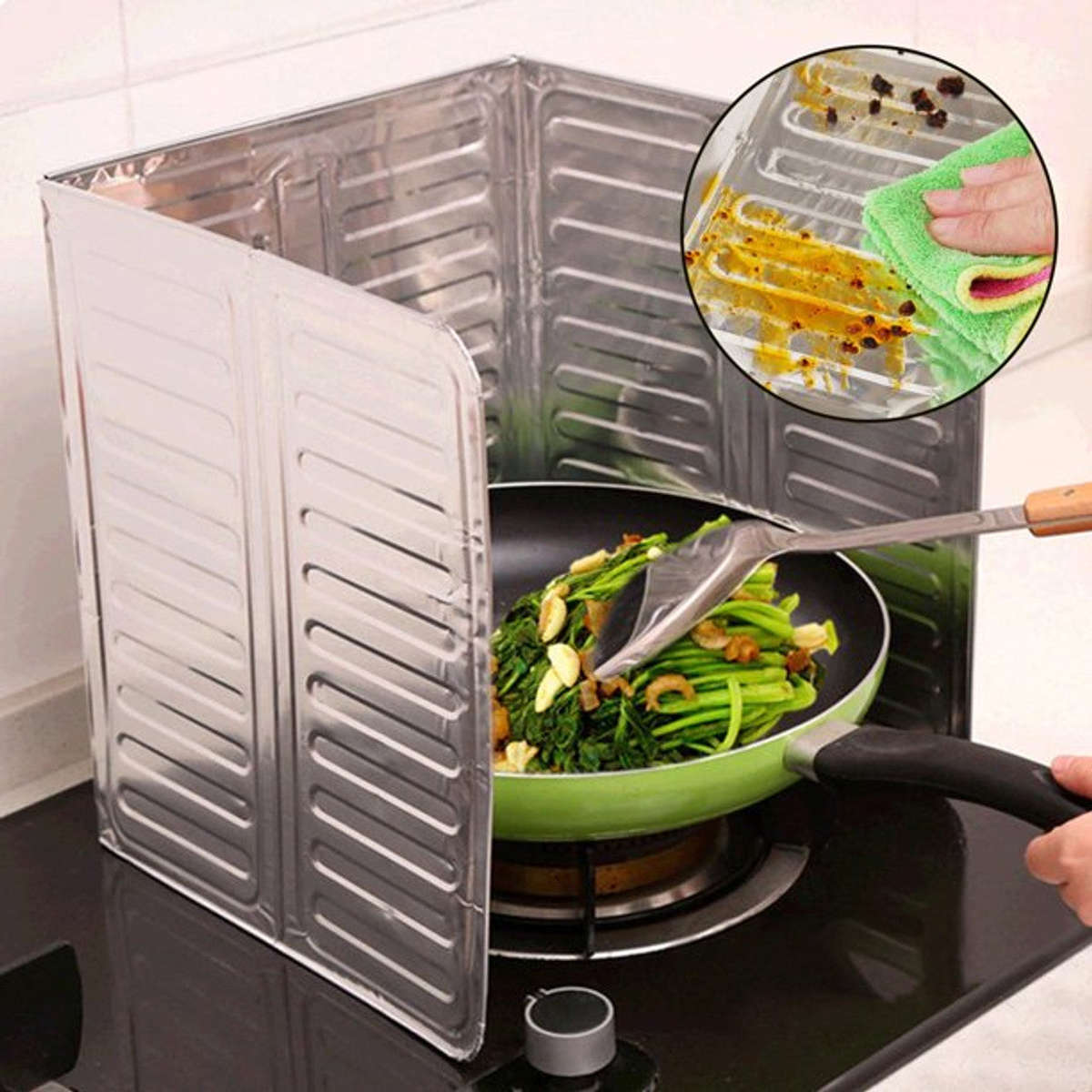 Aluminum Gas Stove Guard - 32.5X84CM
