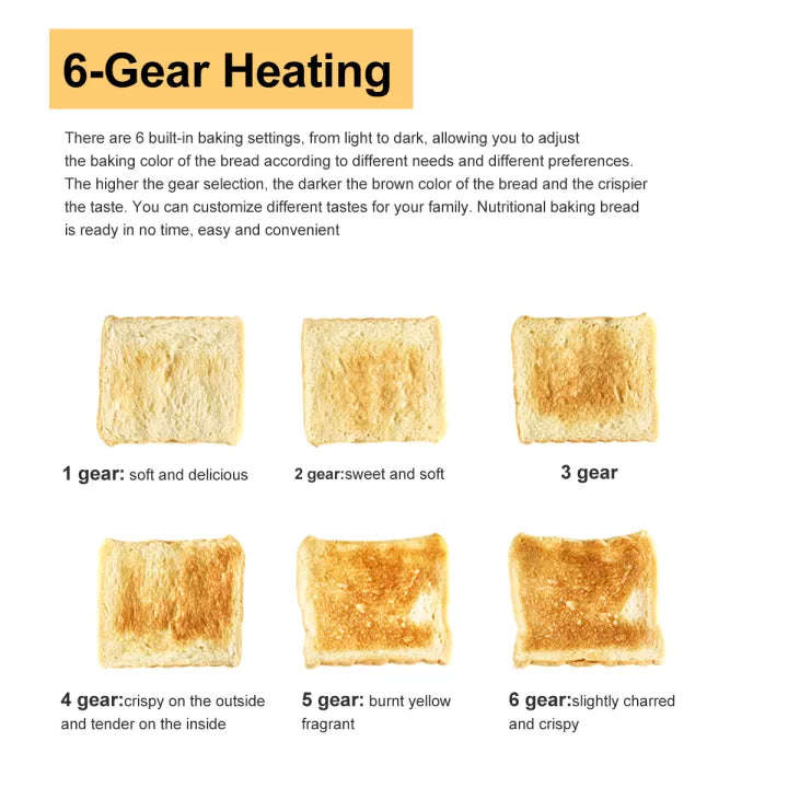 Automatic Toaster 220V - 4 Slices Bread Toaster