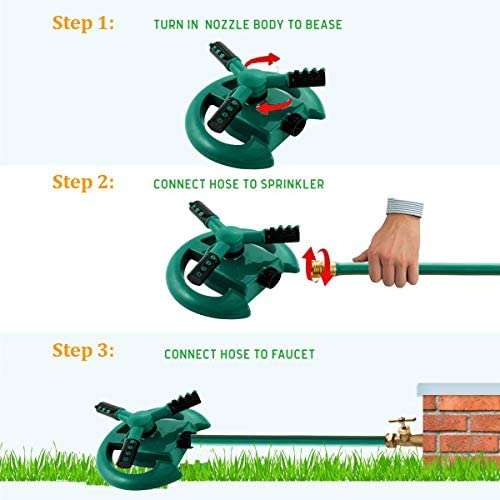 Durable Lawn Sprinkler, Water Sprinklers for Garden, Lawn, Yard, Flower Grass Pl
