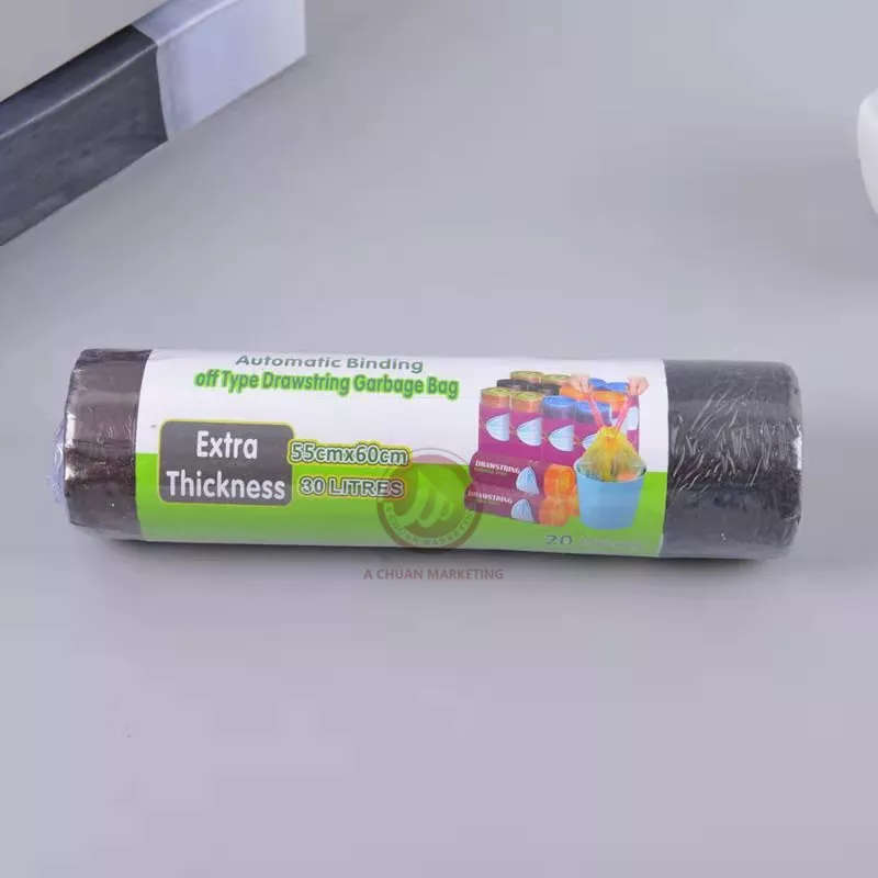 Drawstring Refuse Bag on a Roll