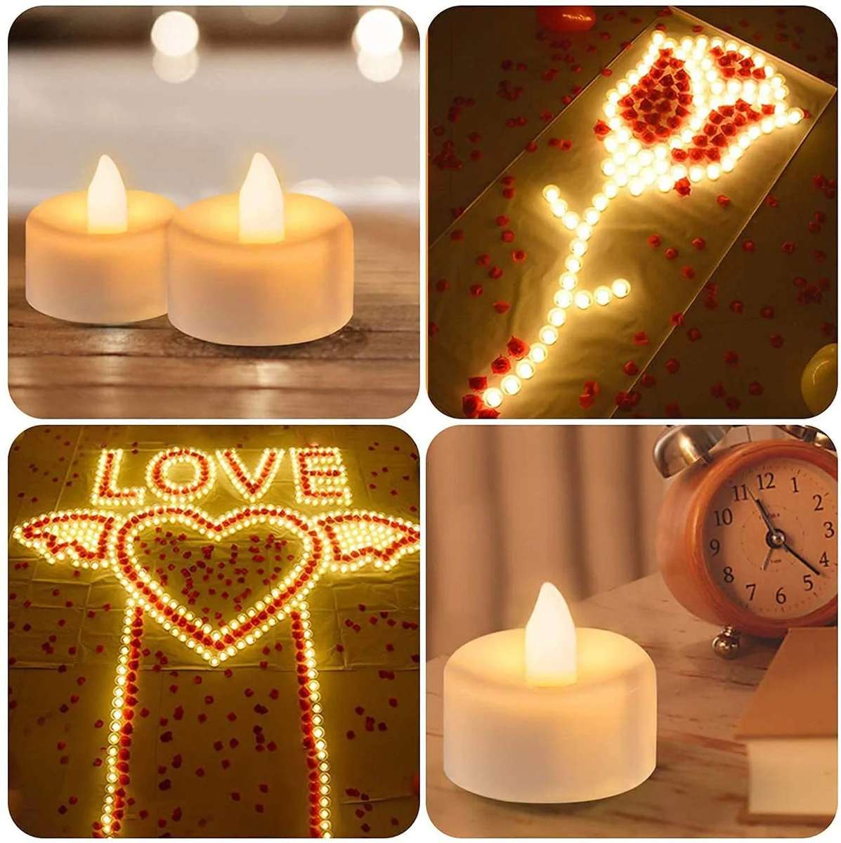 LED Candles Flameless with a Set of 24 Piece