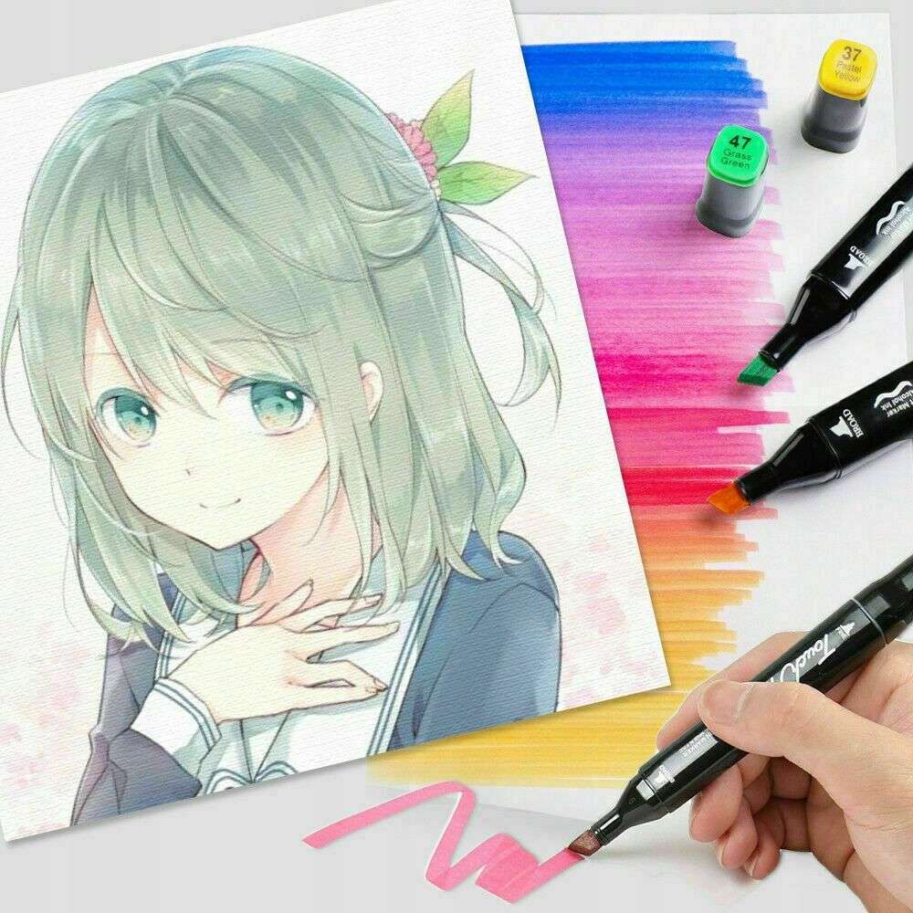 Pieces Of Double Head Alcohol Oil Color Art Marker Set 60pc set