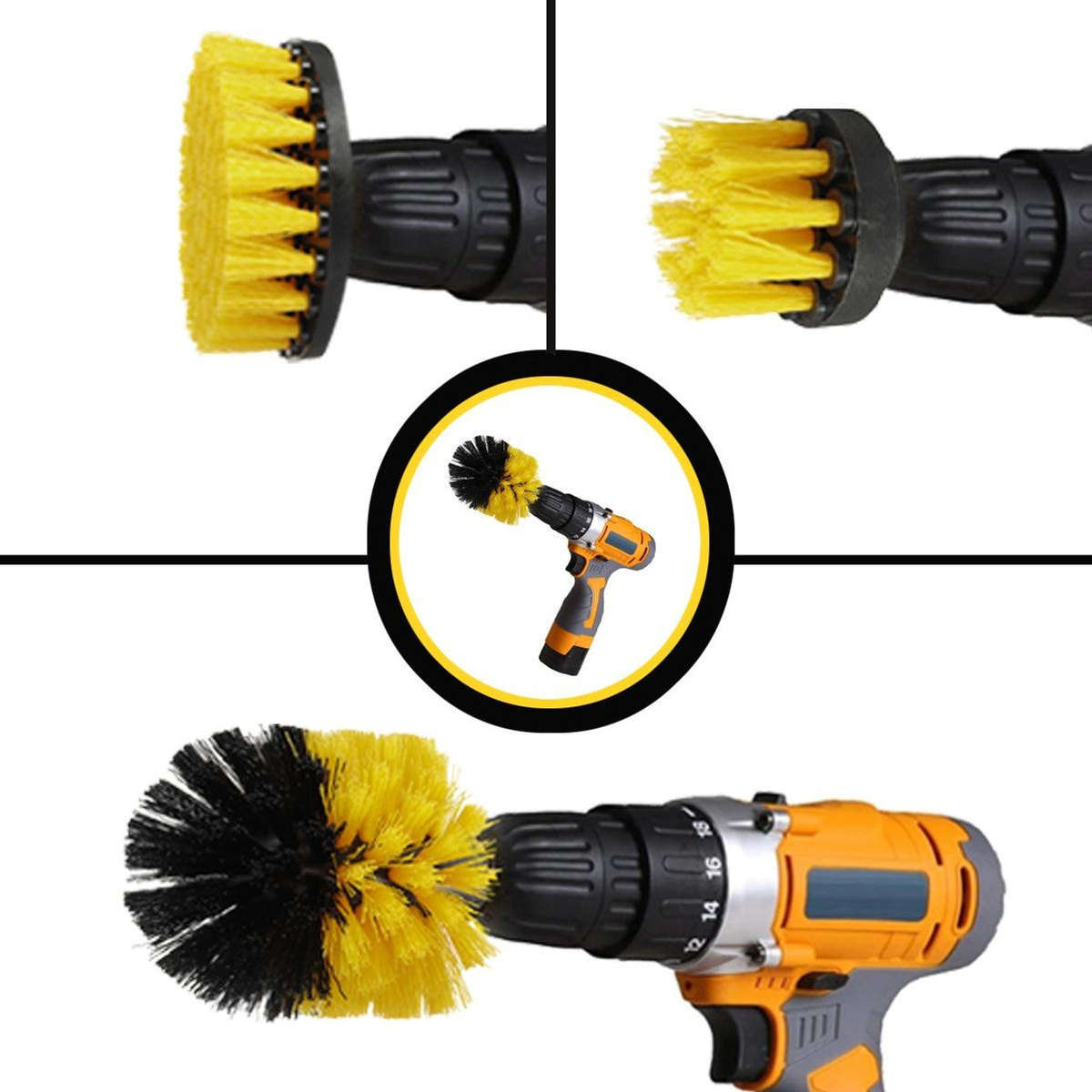 Drill Brush Set 3pc