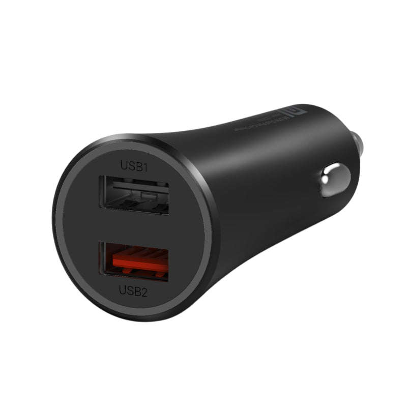 ES-35 Dual Port Car Fast Charger with Cable - Type-c