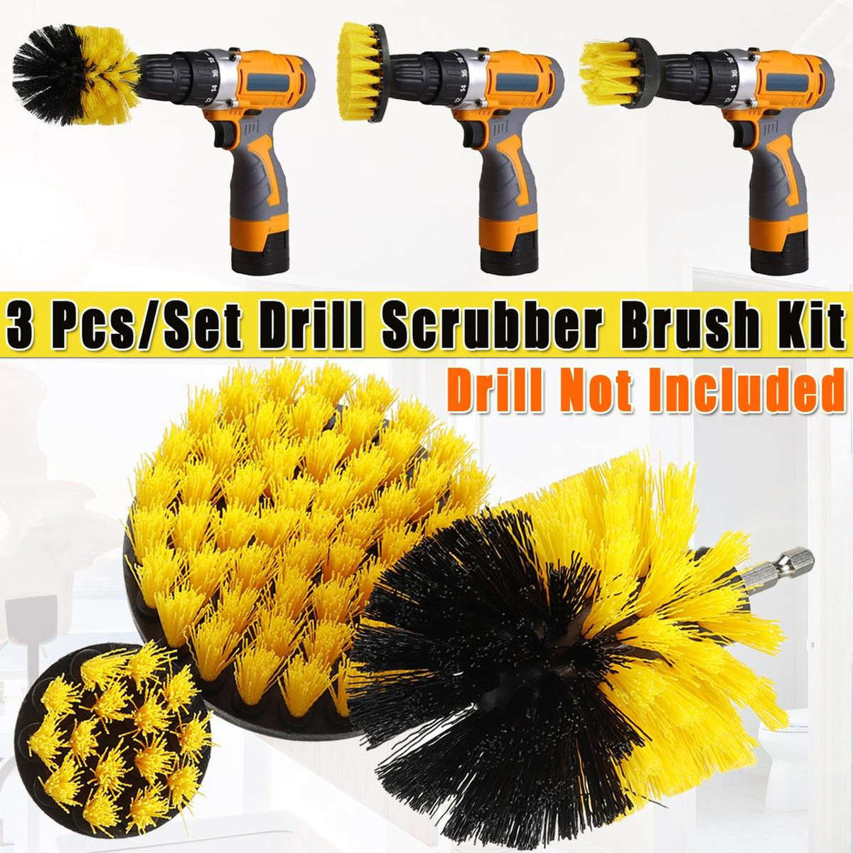 Drill Brush Set 3pc