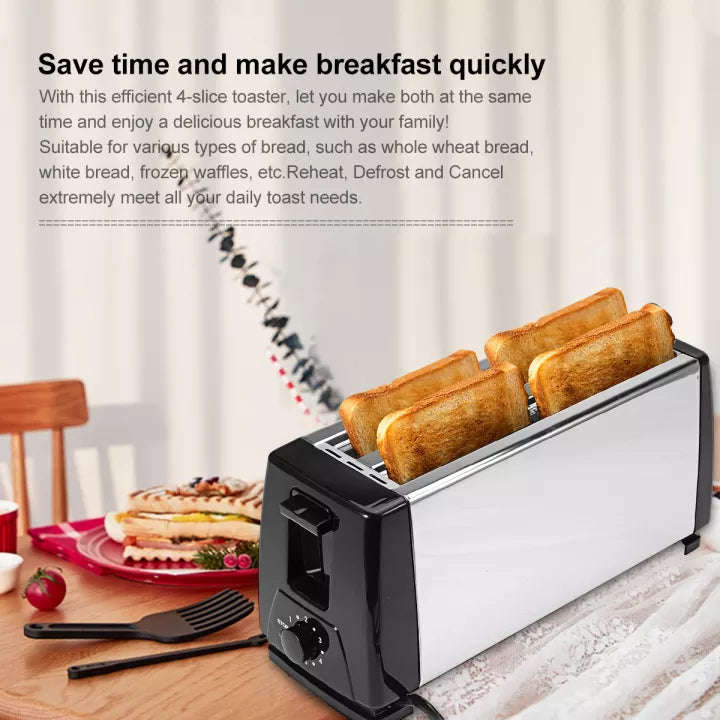 Automatic Toaster 220V - 4 Slices Bread Toaster