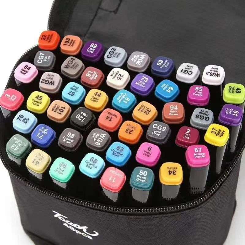 Pieces Of Double Head Alcohol Oil Color Art Marker Set 60pc set