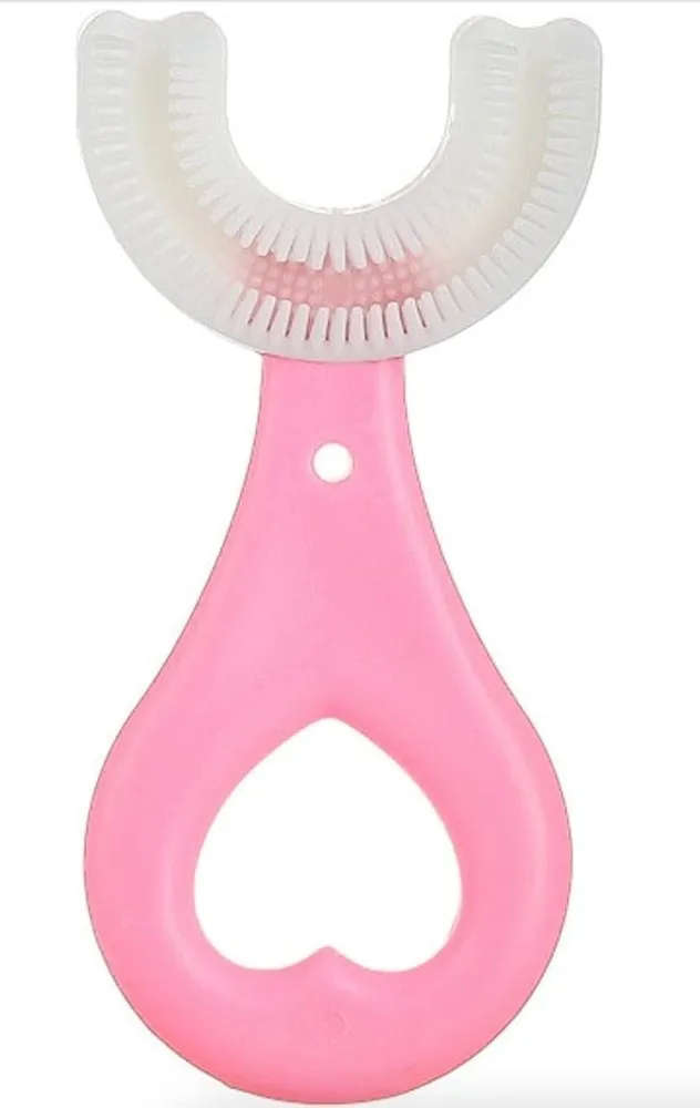 Children's U Tooth Brush 2-6 Years - pink