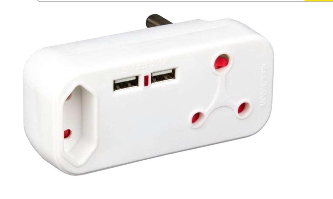 Power line Multi Adaptor USB