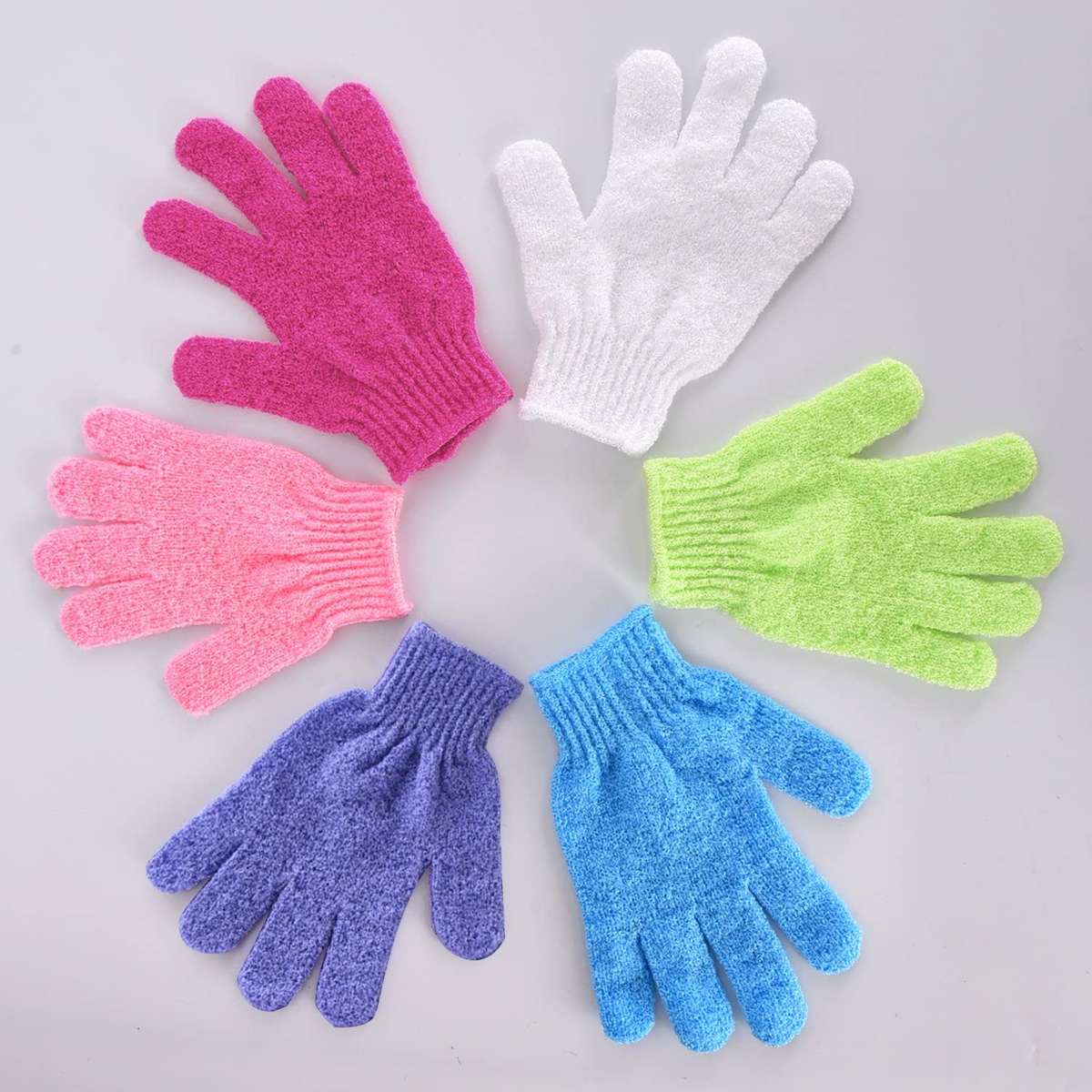Double Sided Exfoliating Gloves Body Scrubbing Glove Bath