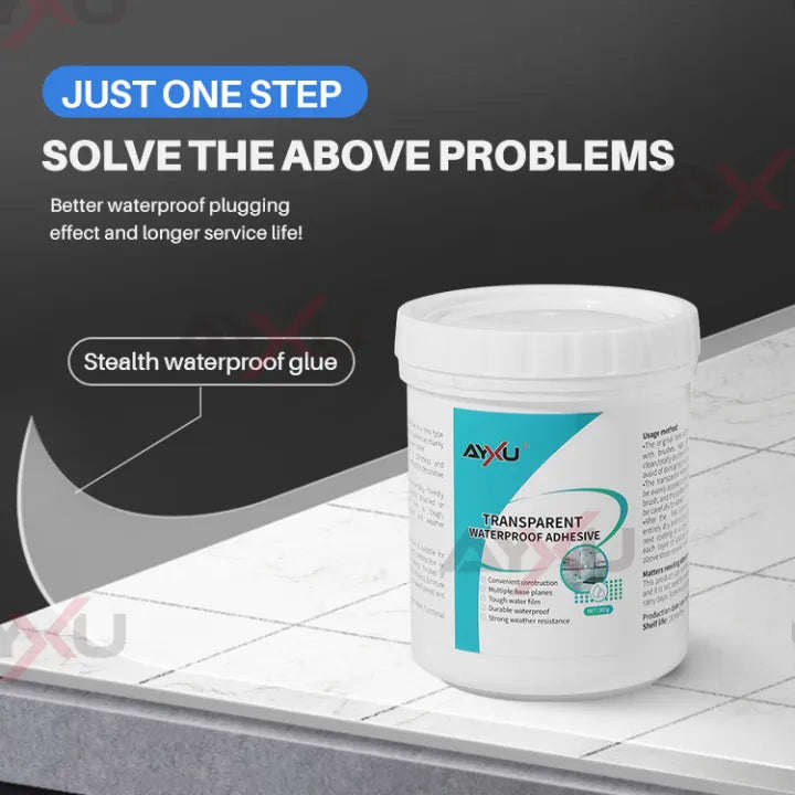 Transparent Waterproof Liquid Rubber Paste Sealant Glue - 300g Invisible Leak Repair