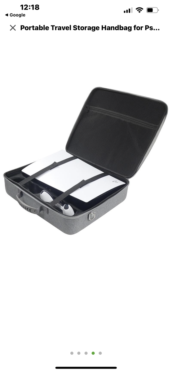 Portable Travel Storage Handbag for Ps5 - Grey