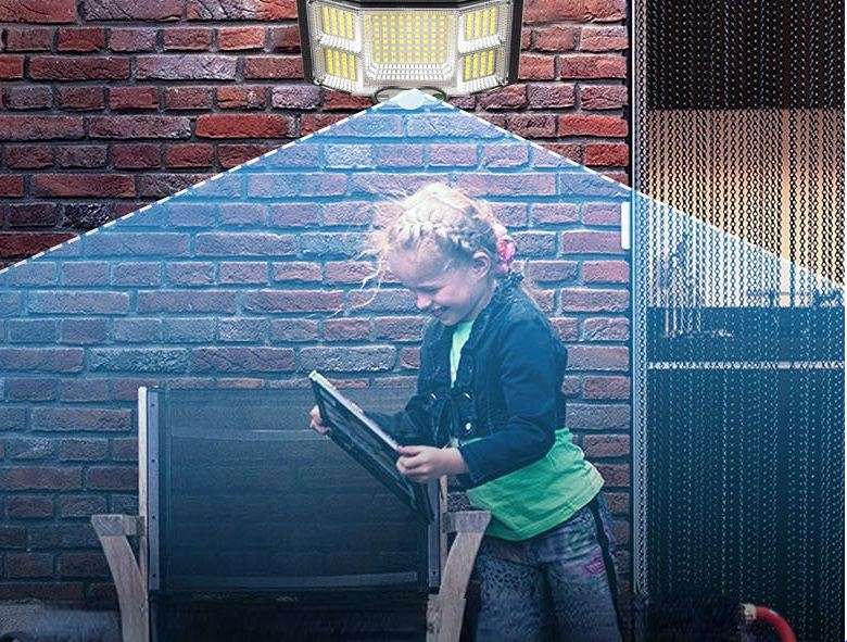 Solar Powered LED Sensor Light 141 SMS LEDs