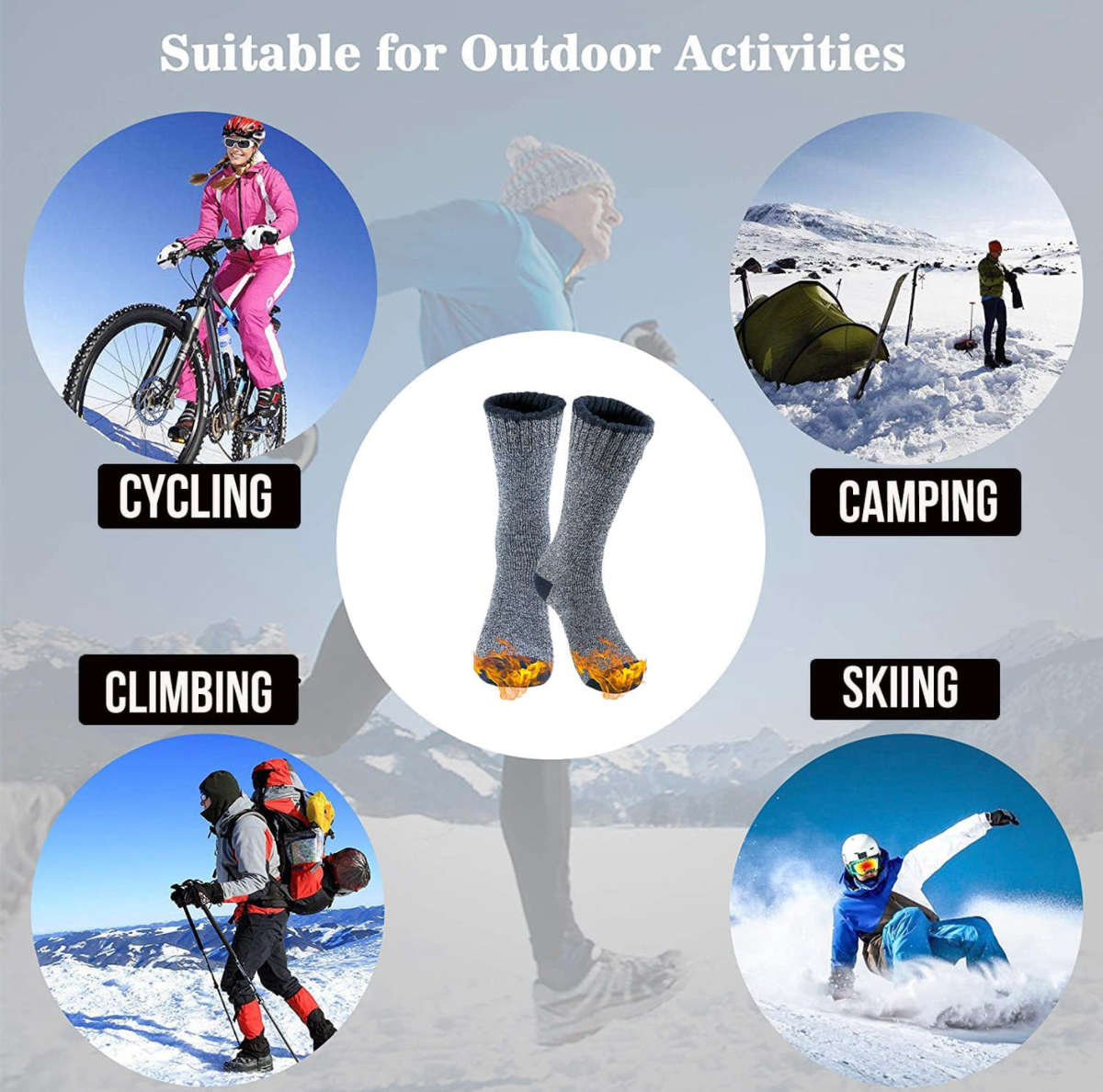 Winter Thermal Socks - 3 pairs