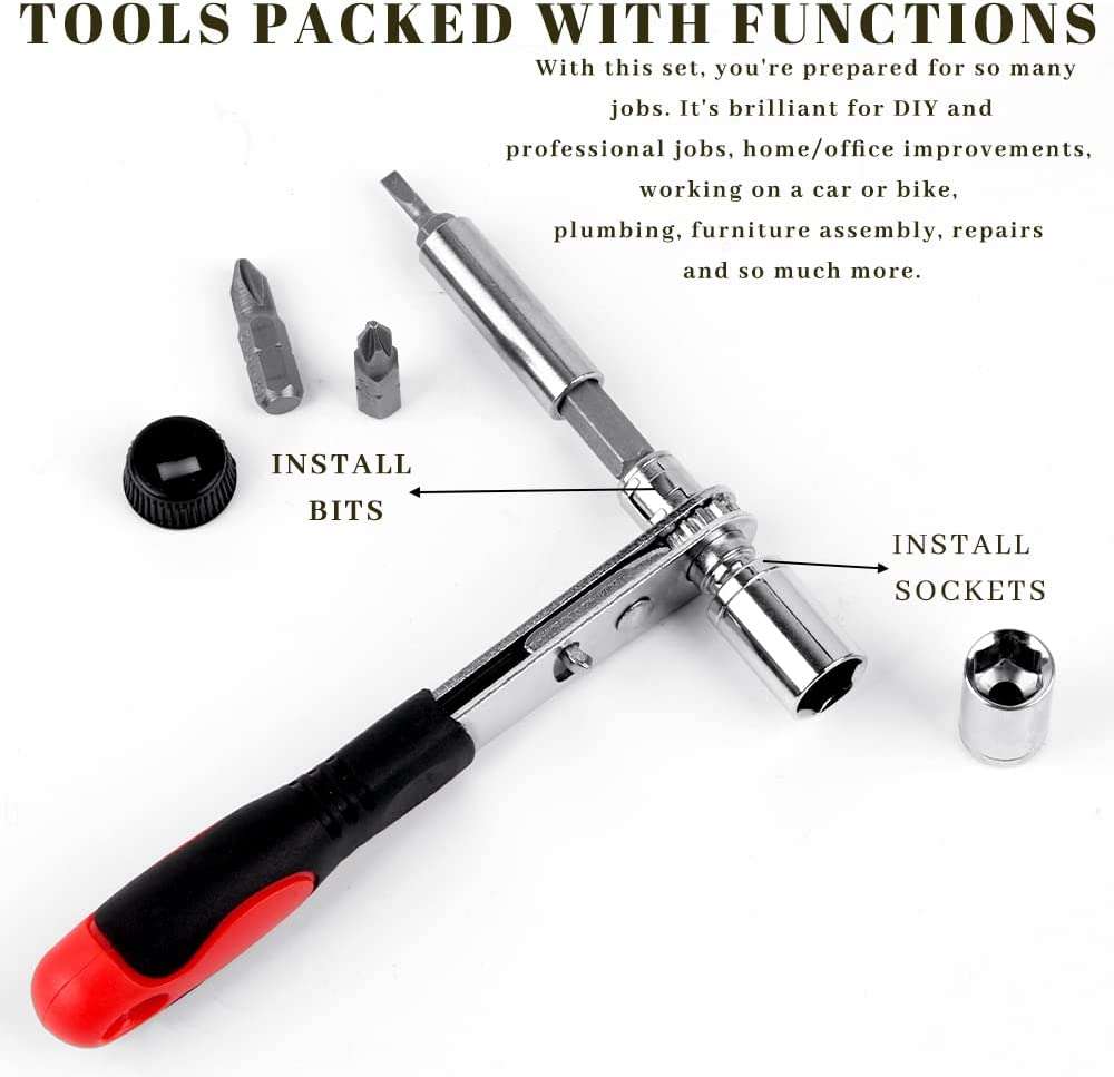 Precision Screwdriver Set, Socket Wrench Ratchet Spanner, Socket Wrench Set, Combination Wrench S...