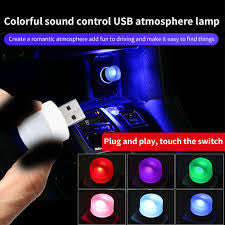 Car USB LED Atmosphere Lights Decorative Lamp Emergency Lighting Welcome Light PC Portable Plug