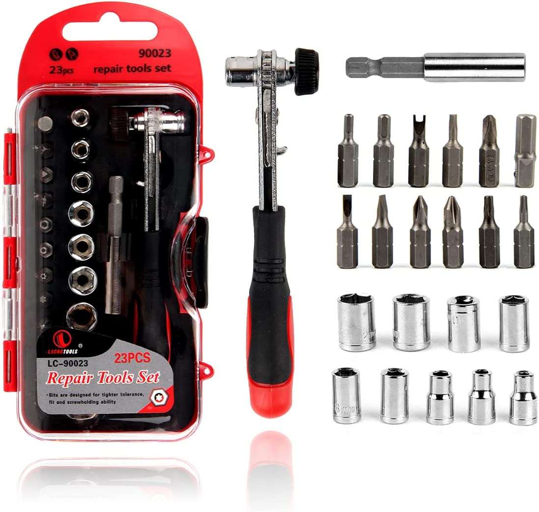 Precision Screwdriver Set, Socket Wrench Ratchet Spanner, Socket Wrench Set, Combination Wrench S...