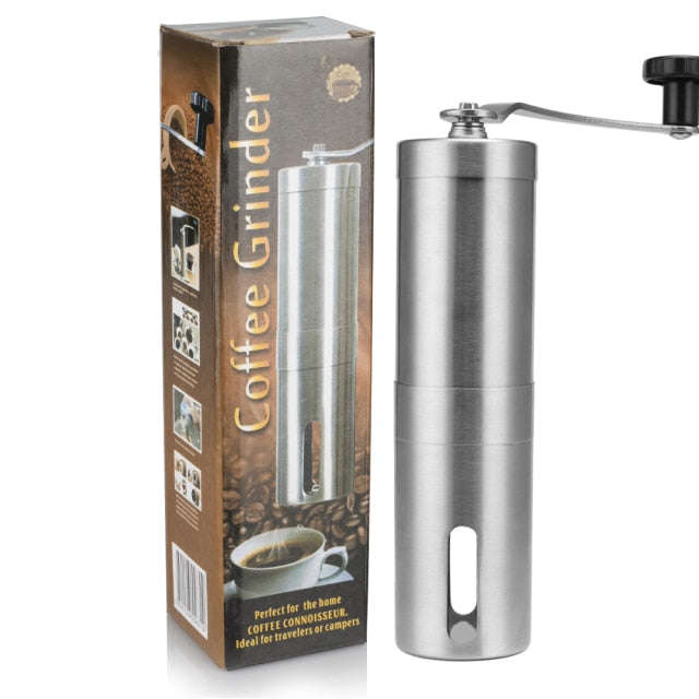 Portable Manual Coffee Grinder  Conical Ceramic Burr Hand Mill for Coffee Beans, Spices & More