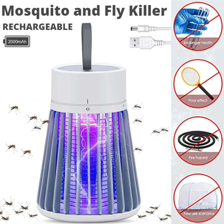 Mosquito and Fly Bug Killer Indoor Light with Hanging Loop Electric Insect Killing Trap Lamp Repe...