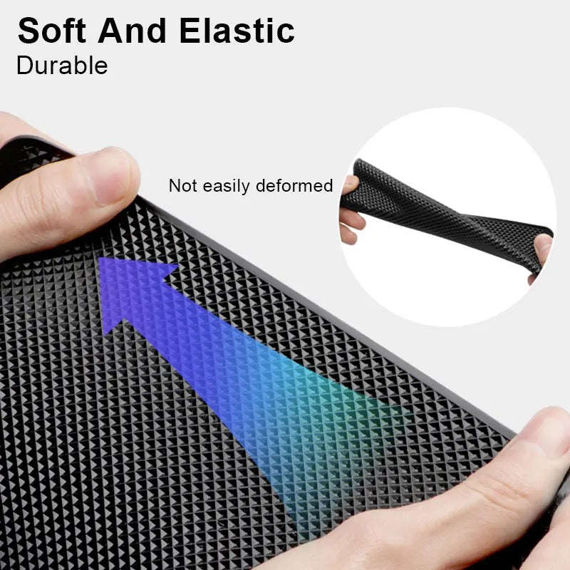 Car Dashboard Tray Sticky Dash Mat Car Phone Holder with Mount - Large Non Slip Gel Pad Accessori...