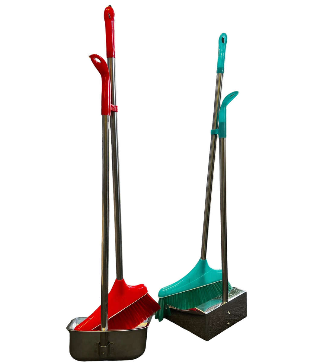 Stainless Steel Dust Pan & Broom Set