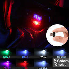Car USB LED Atmosphere Lights Decorative Lamp Emergency Lighting Welcome Light PC Portable Plug