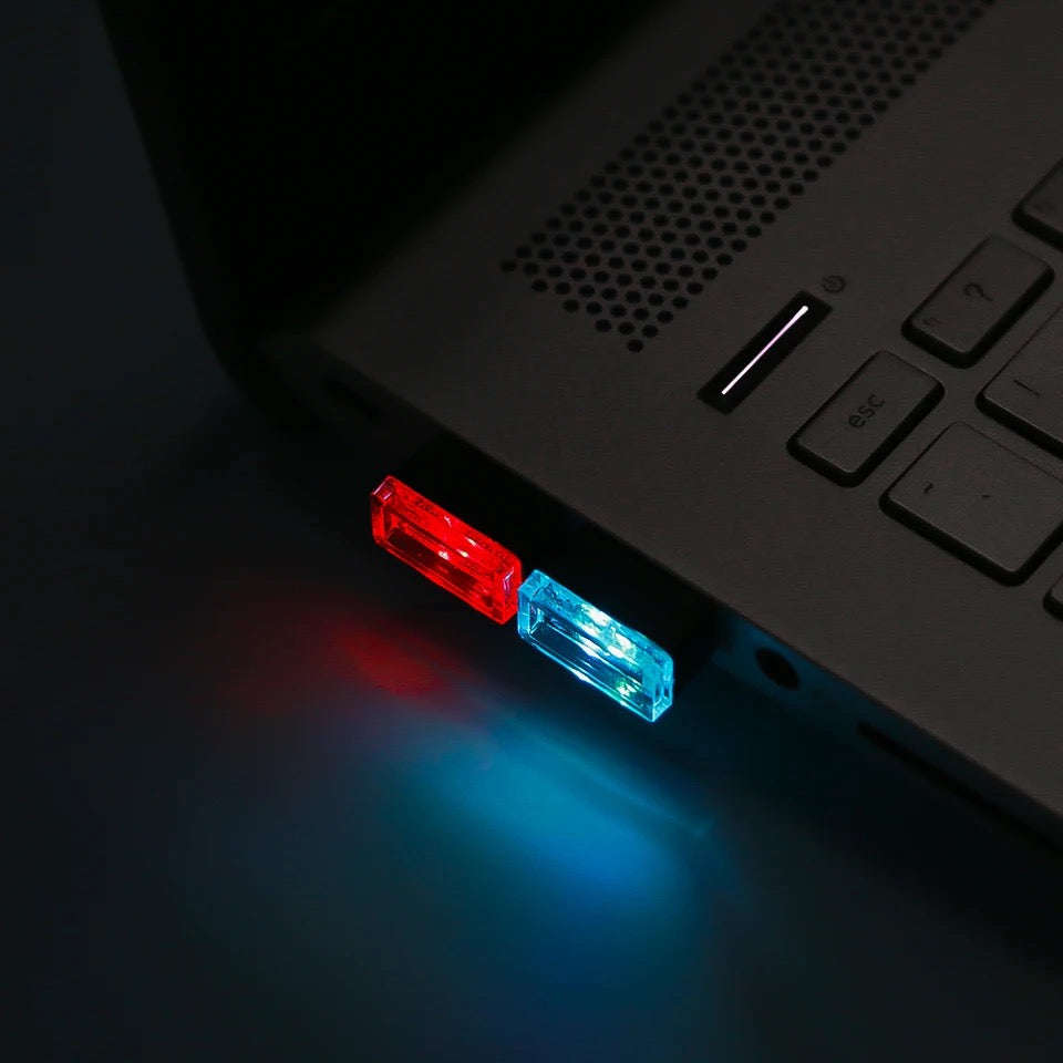 Car USB LED Atmosphere Lights Decorative Lamp Emergency Lighting Welcome Light PC Portable Plug