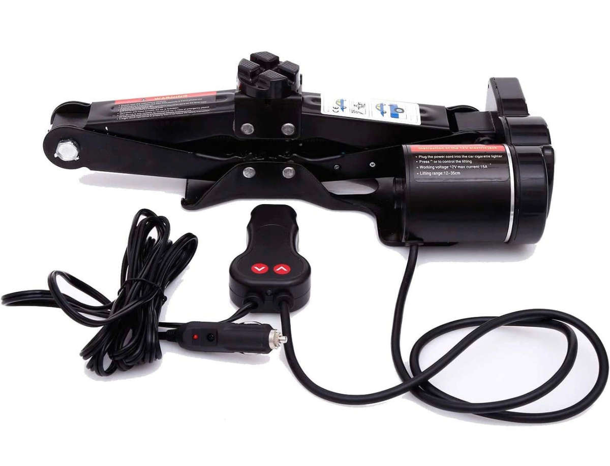 Electric Jack - 12V Car Scissor Jack for 2 Ton Vehicle Electric Quick Car Lift for Tire Change an...