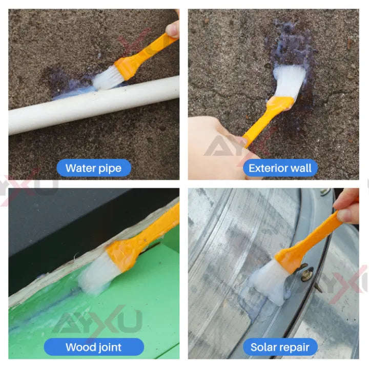 Transparent Waterproof Liquid Rubber Paste Sealant Glue - 300g Invisible Leak Repair