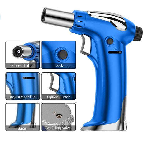 Multifunctional Butane Cooking And Baking Torch With Safety Lock