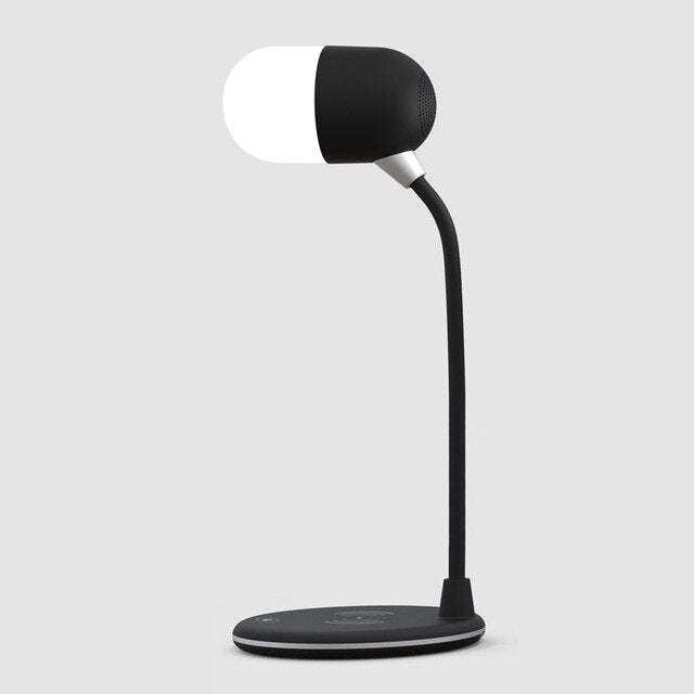Desk Lamp with Qi Wireless Charger 5W Bluetooth Speaker 3:1