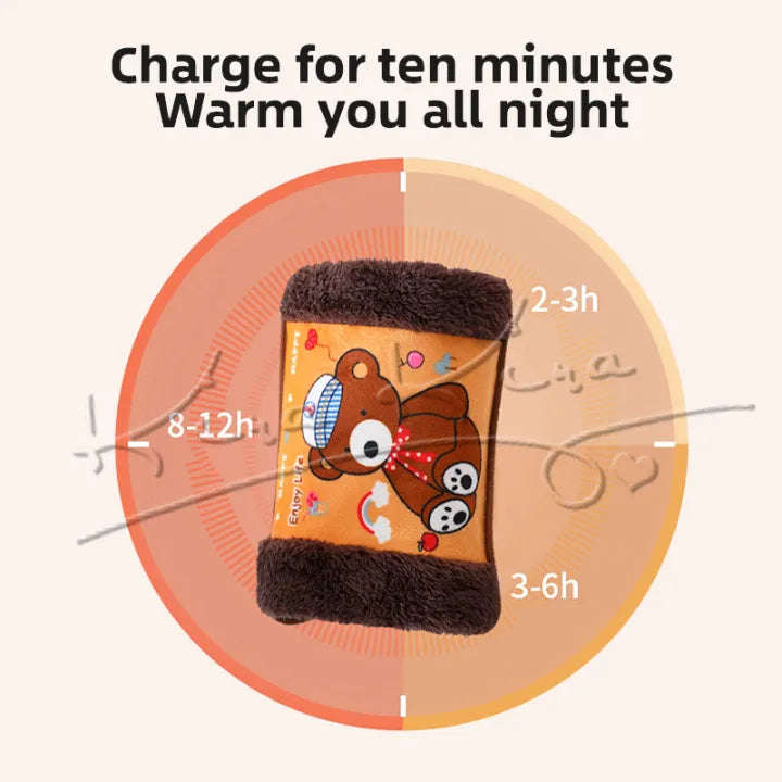 Kids Electric Hot Compress Heat Pack hot water bag rechargeble