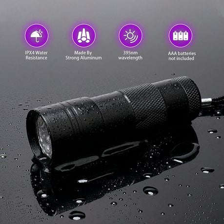 Purple 12 LED Portable Flashlight