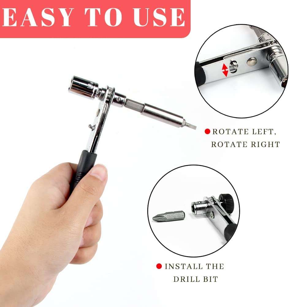 Precision Screwdriver Set, Socket Wrench Ratchet Spanner, Socket Wrench Set, Combination Wrench S...