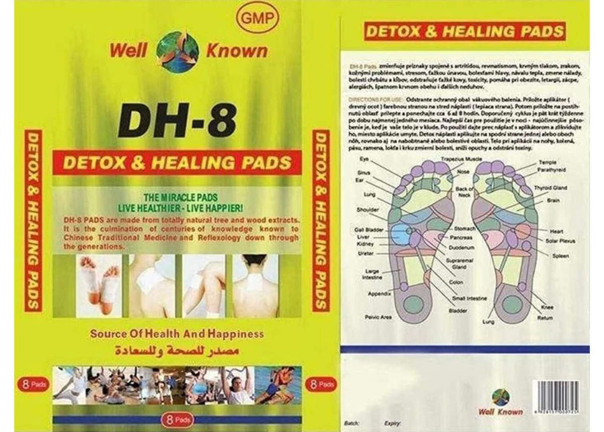 DH-8 Detox & Healing Pads - 8 pads Pack.