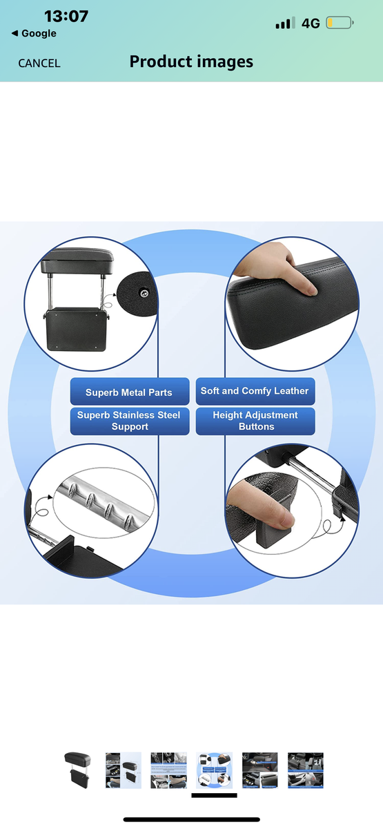 Armrest Support - Car
