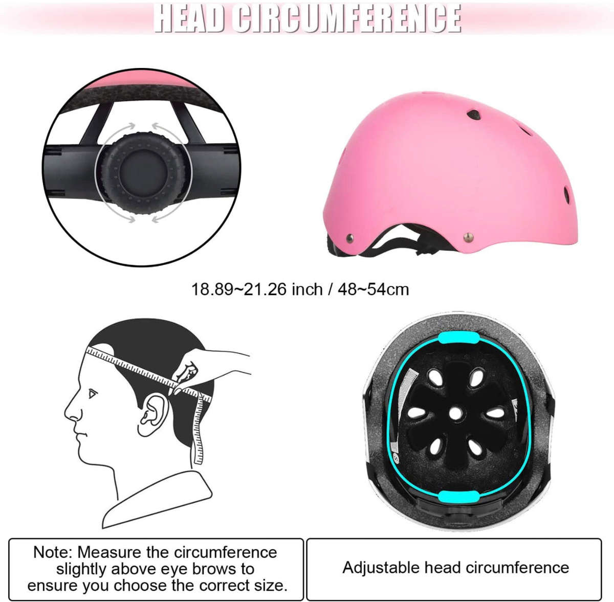 ValueTalks Kid's Protective Gear Set, 7 in 1 Kids Adjustable Helmet Suitable for Ages 3-8