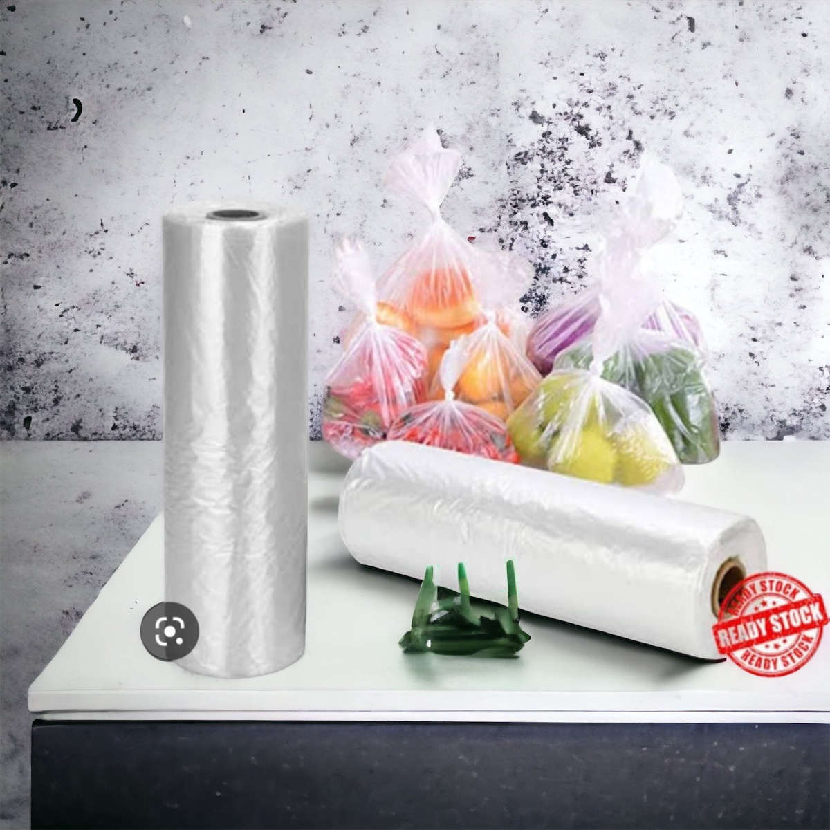 Plastic Produce Bag on a Roll | Excellent Clear Food Storage Bags