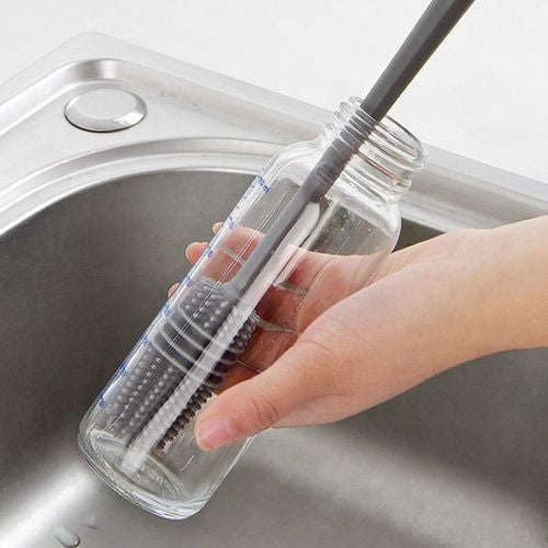 Silicone Cup Brush Milk Bottle Cleaning Brush Long Handle Water Bottles Cleaner