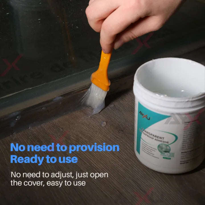 Transparent Waterproof Liquid Rubber Paste Sealant Glue - 300g Invisible Leak Repair